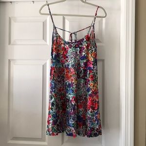 MINKPINK FLOWY FLORAL MINI DRESS